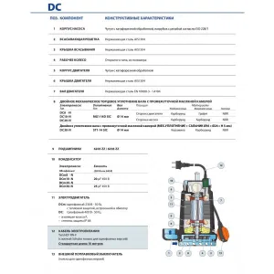 Насос дренажный Pedrollo DCm 43 Насос дренажный Pedrollo DCm 43