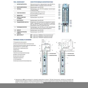 Насос скважинный Pedrollo 4SR 2/10-F Насос скважинный Pedrollo 4SR 2/10-F