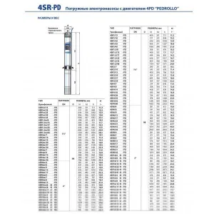 Насос скважинный Pedrollo 4SR 2/10-F Насос скважинный Pedrollo 4SR 2/10-F