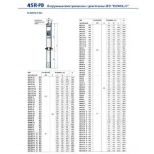 Насос скважинный Pedrollo 4SR 12/29-PS Насос скважинный Pedrollo 4SR 12/29-PS