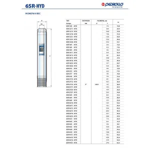 Насос скважинный Pedrollo 6SR 44/03 - HYD (без двигателя) Насос скважинный Pedrollo 6SR 44/03 - HYD (без двигателя)